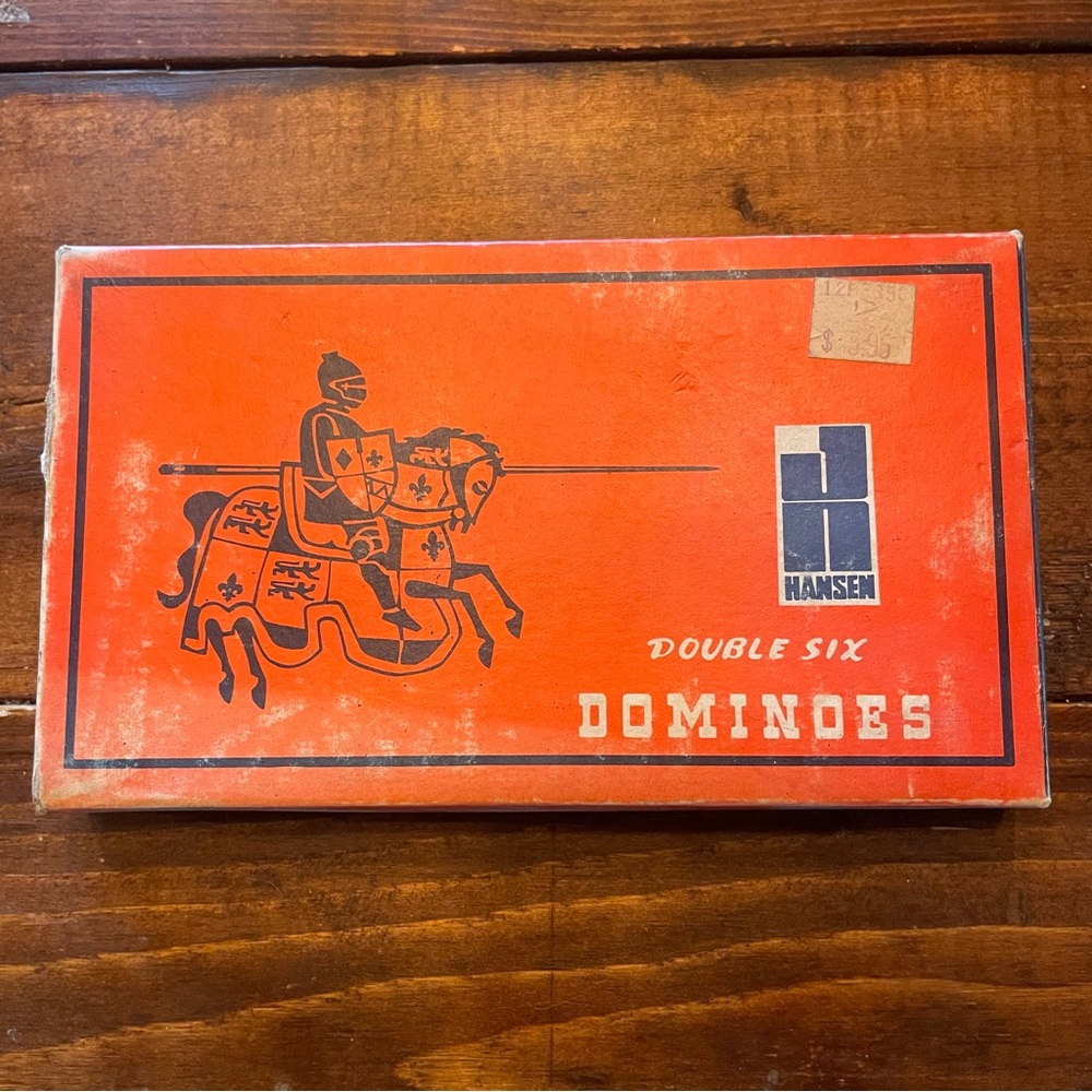Vintage Hansen Double‎ Six Dominoes Set
